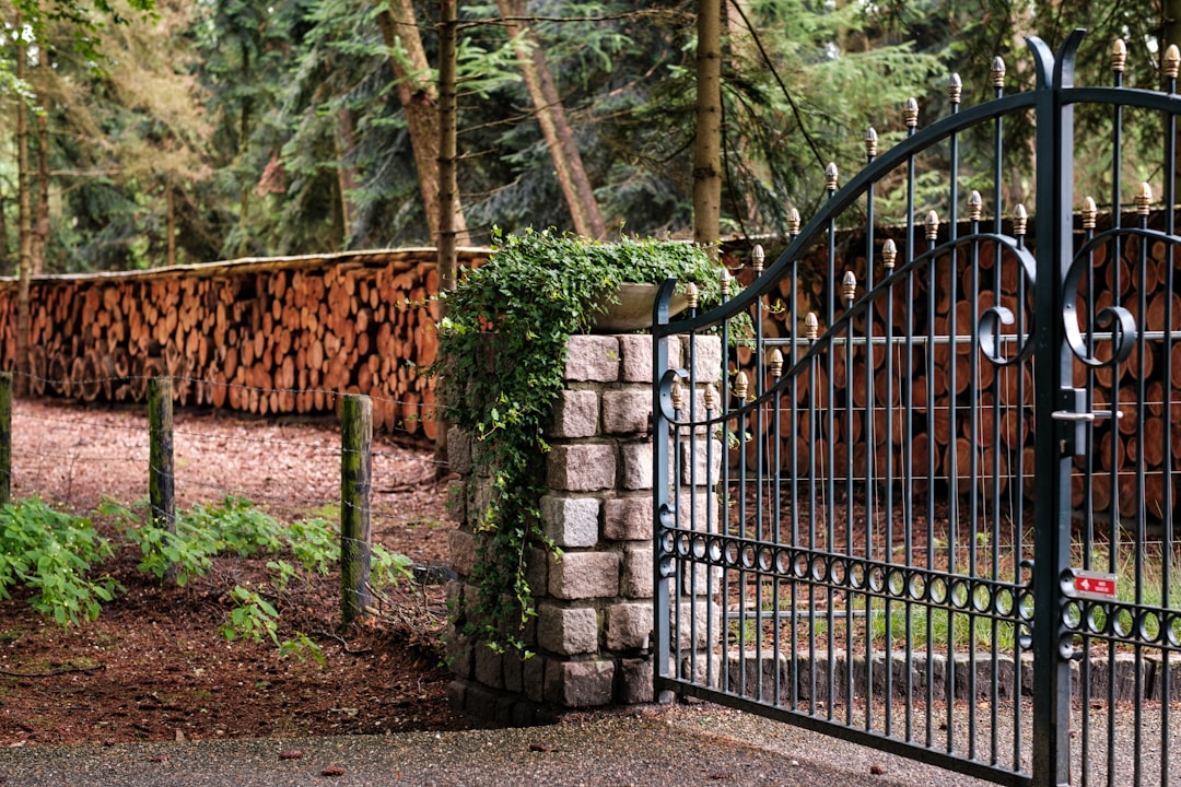 Metal gate ready for storm season in Pearland, TX
